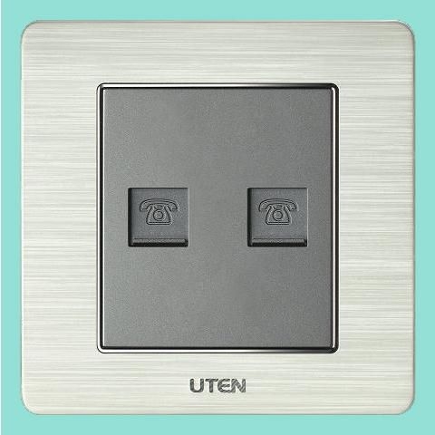Ổ cắm đôi điện thoại uten V62TEL