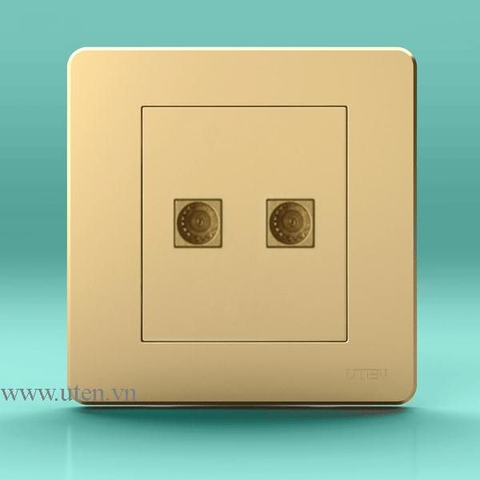 Ổ cắm đôi tivi uten Q7-2TV