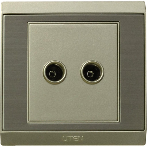 Ổ cắm đôi tivi uten uw86 UW2TV