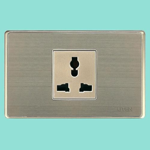 Ổ cắm đơn 3 chấu uten w118 WZ13/NMS