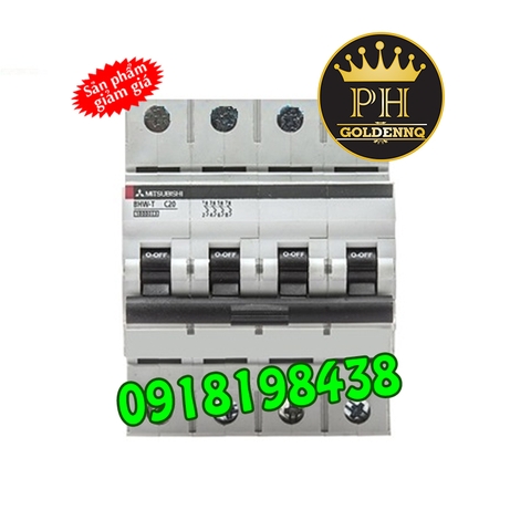 MCB Mitsubishi BHW-T10 32A 10kA 4P