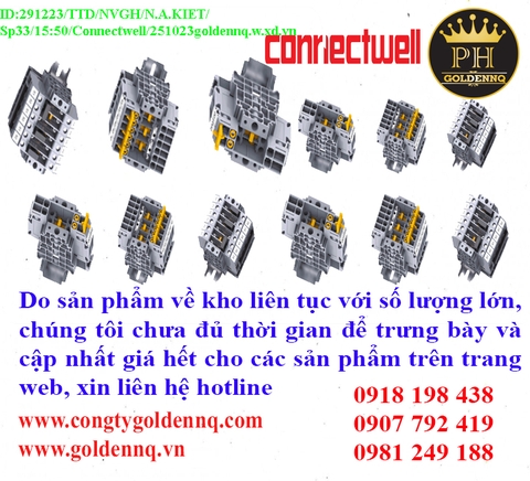 Đầu nối kiểm tra và ngắt kết nối Connectwell về kho nhiều chưa cập nhật kịp, vui lòng liên hệ hotline để biết thêm thông tin.