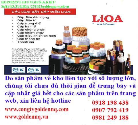 Thiết bị điện LIOA về kho nhiều, chưa cập nhật hết sản phẩm, giá, chính sách khuyến mãi, chiết khấu.