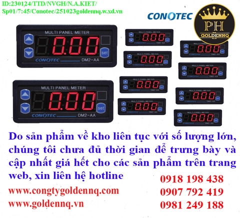 Đồng Hồ Đo Điếm Conotec về kho nhiều chưa cập nhật kịp, vui lòng liên hệ hotline để biết thêm thông tin.