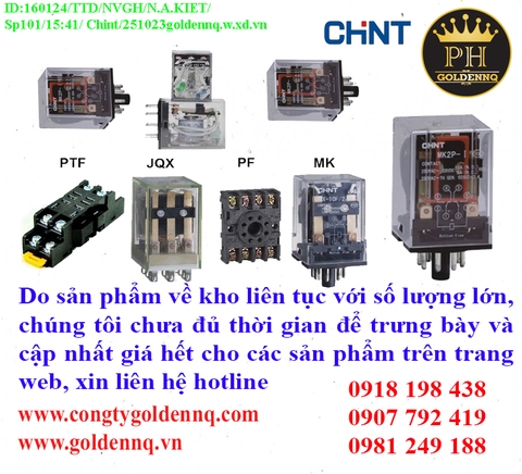 relay trung gian Chint về kho nhiều chưa cập nhật kịp, vui lòng liên hệ hotline để biết thêm thông tin.