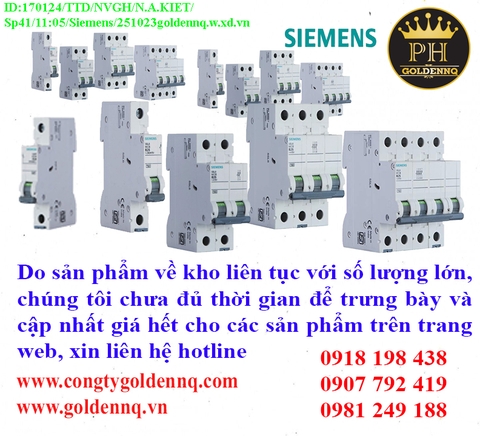 Cầu dao dạng tép Siemens (MCB) về kho nhiều chưa cập nhật kịp, vui lòng liên hệ hotline để biết thêm thông tin.