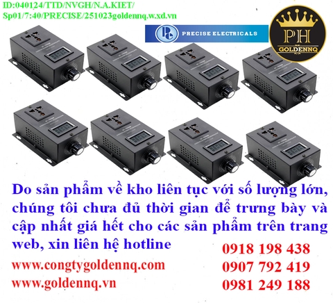 Biến áp điều khiển PRECISE về kho nhiều chưa cập nhật kịp, vui lòng liên hệ hotline để biết thêm thông tin.