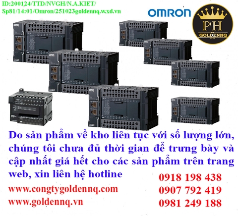 Bộ điều khiển lập trình Omron (PLC) về kho nhiều chưa cập nhật kịp, vui lòng liên hệ hotline để biết thêm thông tin.