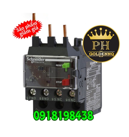 Rơ le nhiệt Schneider với khởi động từ có cầu đấu nối bằng ốc vít 0.10A-104A
