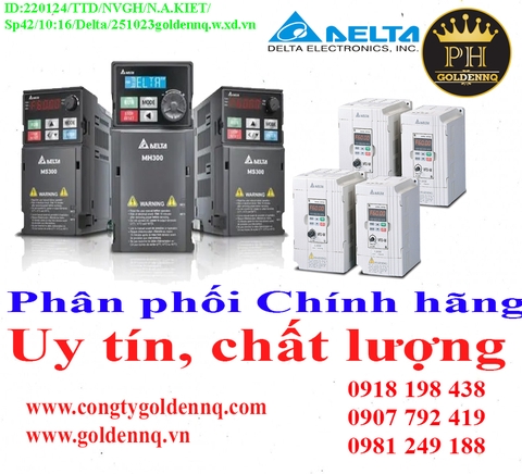 Biến Tần Delta chính hãng, giá sỉ, bảo hành, phân phối toàn quốc. Thông tin chi tiết xin vui lòng liên hệ hotline.