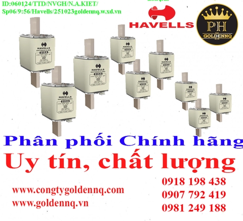 Cầu chì Havells chính hãng, giá sỉ, bảo hành, phân phối toàn quốc. Để biết thêm thông tin chi tiết xin vui lòng liên hệ hotline.