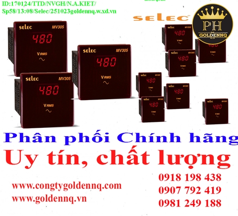 Đồng hồ đo điện Selec chính hãng, giá sỉ, bảo hành, phân phối toàn quốc. Thông tin chi tiết xin vui lòng liên hệ hotline.