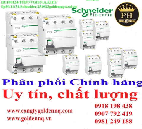 Cầu dao chống dòng rò Schneider (RCCB) chính hãng, giá sỉ, bảo hành, phân phối toàn quốc. Để biết thêm thông tin chi tiết xin vui lòng liên hệ hotline.