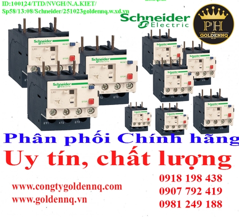 Rờ le nhiệt Schneider (Overload Relay) chính hãng, giá sỉ, bảo hành, phân phối toàn quốc. Để biết thêm thông tin chi tiết xin vui lòng liên hệ hotline.
