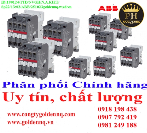 Khởi động từ ABB (Contactor) chính hãng, giá sỉ, bảo hành, phân phối toàn quốc. Thông tin chi tiết xin vui lòng liên hệ hotline.