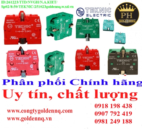 Tiếp điểm phụ Teknic giá rẻ, chất lượng, bảo hành chính hãng