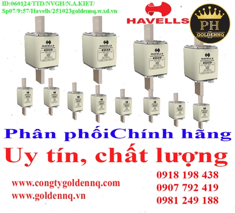 Cầu chì Havells chính hãng, giá sỉ, bảo hành, phân phối toàn quốc. Để biết thêm thông tin chi tiết xin vui lòng liên hệ hotline.