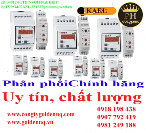 RơLe Bảo Vệ Pha - Bảo Vệ Điện Áp KAEL chính hãng, giá sỉ, bảo hành, phân phối toàn quốc. Để biết thêm thông tin chi tiết xin vui lòng liên hệ hotline.