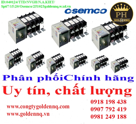 Bộ chuyển nguồn ATS Osemco chính hãng, giá sỉ, bảo hành, phân phối toàn quốc. Để biết thêm thông tin chi tiết xin vui lòng liên hệ hotline.