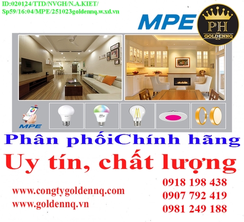Thiết bị thông minh MPE chính hãng, giá sỉ, bảo hành, phân phối toàn quốc. Để biết thêm thông tin chi tiết xin vui lòng liên hệ hotline.