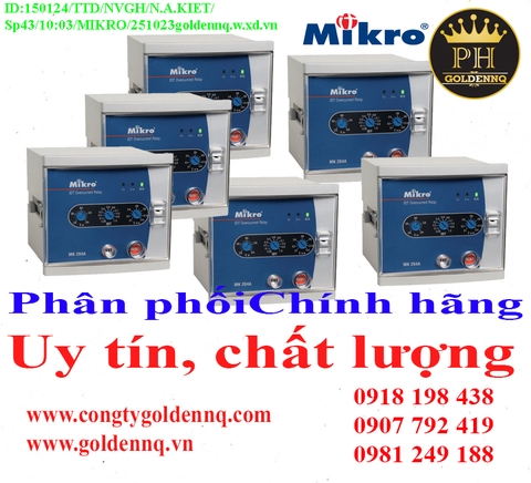 Rơ-le bảo vệ dòng rò - loại gắn mặt tủ Mikro chính hãng, giá sỉ, bảo hành, phân phối toàn quốc. Thông tin chi tiết xin vui lòng liên hệ hotline.