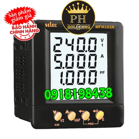 Đồng hồ đo Volt Selec MFM383A