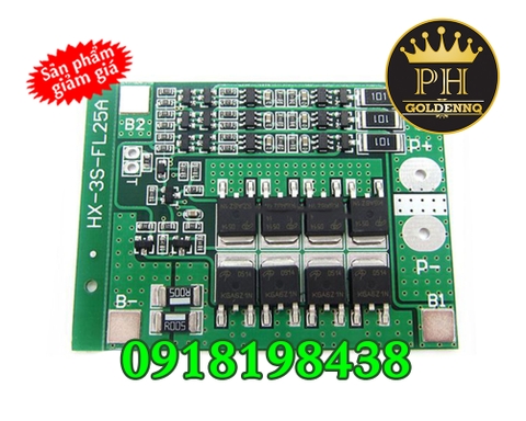 MẠCH BẢO VỆ PIN 3S 12V 25A