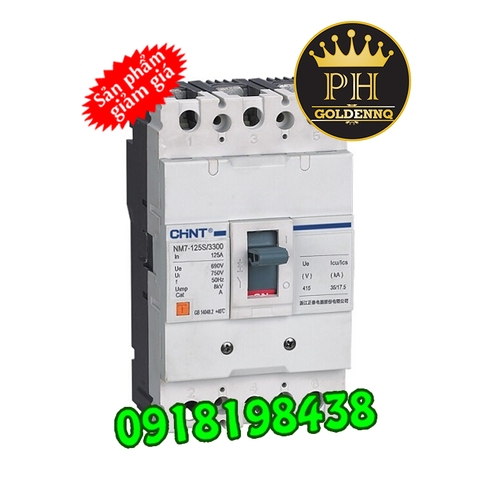 MCCB Chint NM1-1250H-1250, 65KA, 3P