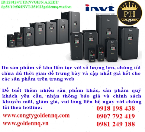 Biến Tần INVT GD200 chính hãng, giá sỉ, bảo hành, phân phối toàn quốc.