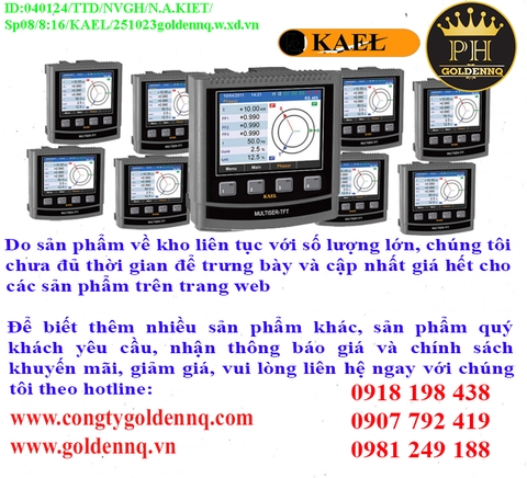 Đồng hồ phân tích năng lượng điện KAEL chính hãng, giá sỉ, phân phối toàn quốc.