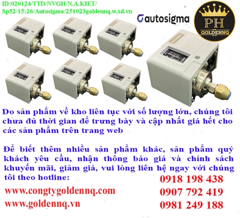 Công tắc áp suất Autosigma chính hãng, giá sỉ, phân phối toàn quốc.