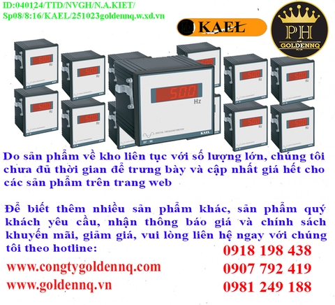 Đồng Hồ Tủ Điện KAEL chính hãng, giá sỉ, phân phối toàn quốc.