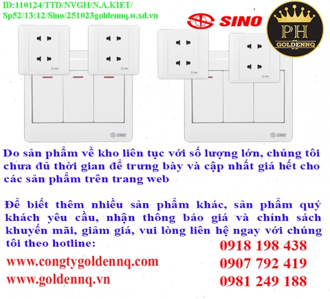 SÊ-RI S98 - S986 Sino chính hãng, giá sỉ, bảo hành, phân phối toàn quốc.