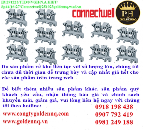 Đầu nối đa kết nối dạng bắt vít Connectwell chính hãng, giá sỉ, phân phối toàn quốc.