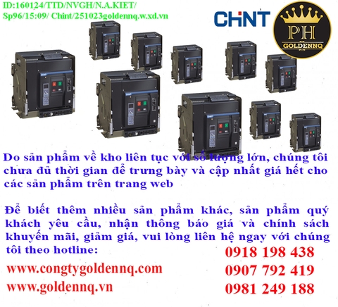 Máy cắt khí Chint (ACB) chính hãng, giá sỉ, bảo hành, phân phối toàn quốc.