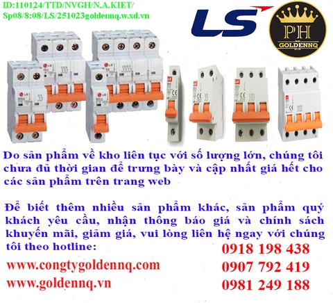 Cầu dao dạng tép LS (MCB) chính hãng, giá sỉ, phân phối toàn quốc.