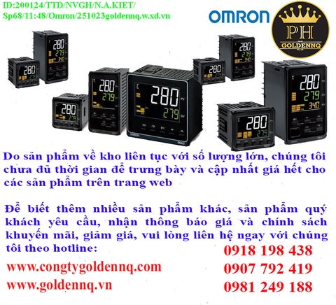 Điều khiển nhiệt độ Omron chính hãng, giá sỉ, bảo hành, phân phối toàn quốc.