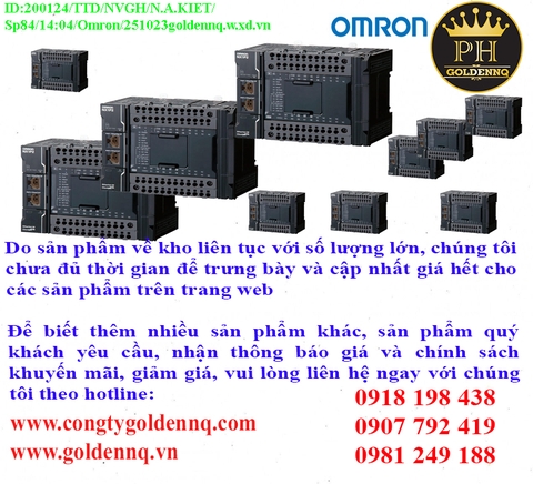 Bộ điều khiển lập trình Omron (PLC) chính hãng, giá sỉ, bảo hành, phân phối toàn quốc.