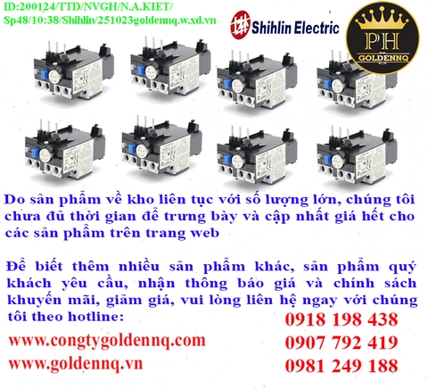 RƠ LE NHIỆT Shihlin chính hãng, giá sỉ, bảo hành, phân phối toàn quốc.