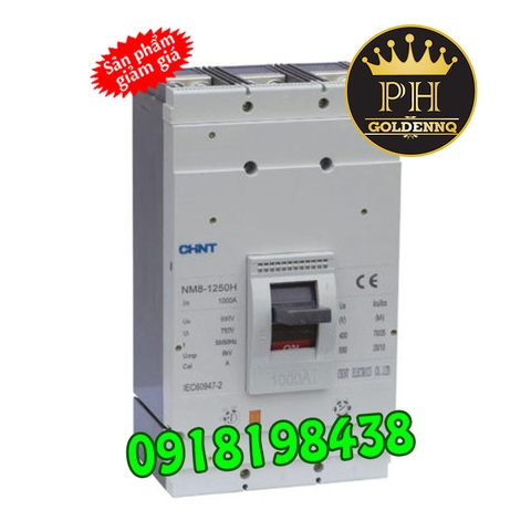 MCCB Chỉnh dòng Chint NM8-1250S 50KA 3P