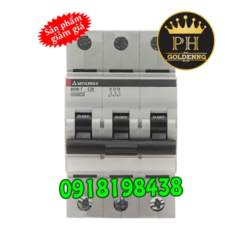 MCB Mitsubishi BHW-T4 63A 4.5kA 3P