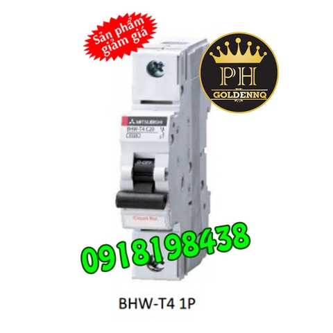 MCB Mitsubishi BHW-T4 50A 4.5kA 1P+N