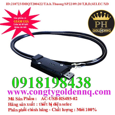 Bộ Chuyển Đổi USB-RS485 Selec AC-USB-RS485-02