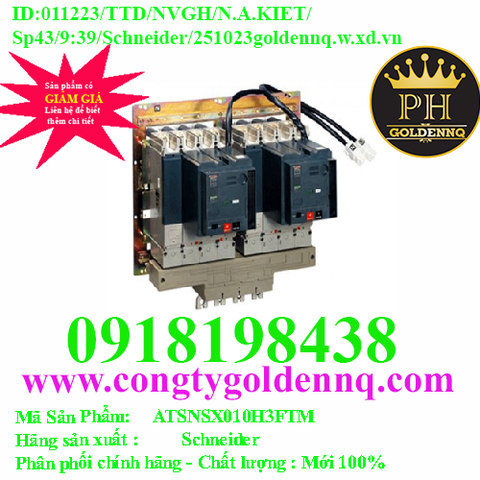 Bộ chuyển đổi nguồn ATSNSX010H3FTM Schneider