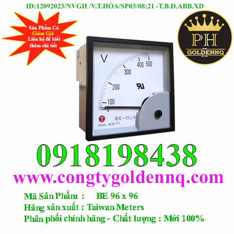 Đồng hồ Volt 300V-500V AC Taiwan Meters
