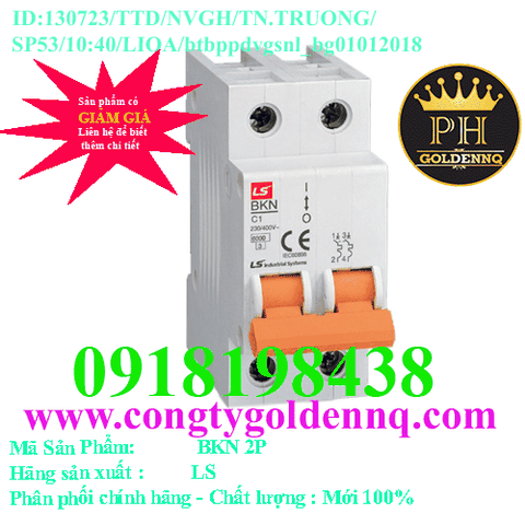 MCB LS BKN 6kA 2P 6A-10A-16A-20A-25A-32A