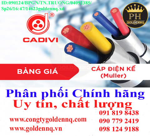 Cáp điện kế CADIVI chính hãng, giá sỉ, bảo hành, phân phối toàn quốc. Để biết thêm thông tin chi tiết xin vui lòng liên hệ hotline.