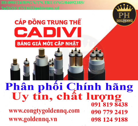 Cáp trung thế CADIVI có màn chắn kim loại, có giáp bảo vệ chính hãng, giá sỉ, bảo hành, phân phối toàn quốc. Để biết thêm thông tin chi tiết xin vui lòng liên hệ hotline.