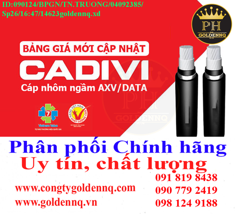 Cáp trung thế treo CADIVI chính hãng, giá sỉ, bảo hành, phân phối toàn quốc. Để biết thêm thông tin chi tiết xin vui lòng liên hệ hotline.