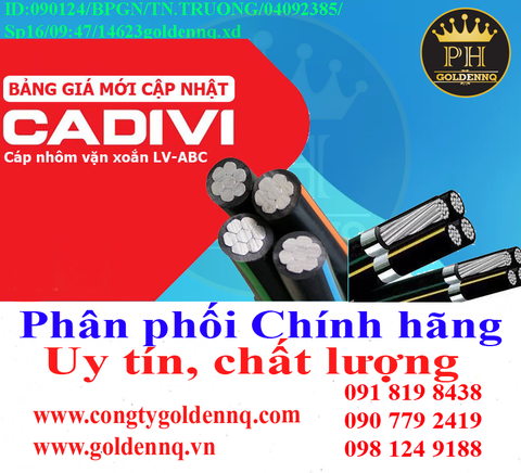 Cáp vặn xoắn hạ thế CADIVI về kho nhiều chưa cập nhật kịp, vui lòng liên hệ hotline để biết thêm thông tin